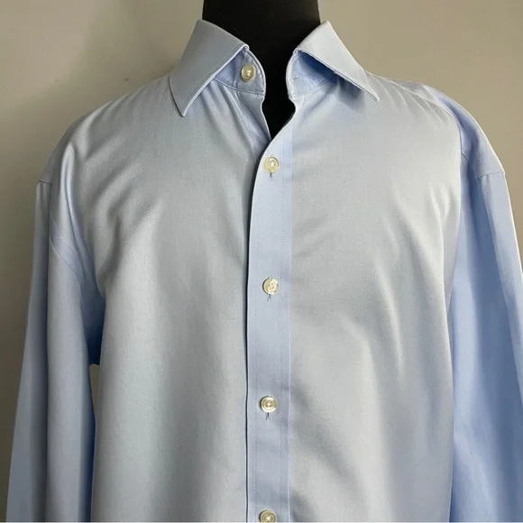 CHARLES TYRWHITT Blue Slim Fit Shirt 16 1/2/35in - Picture 4 of 9